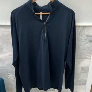 Lululemon half zip athletic shirt navy XL
